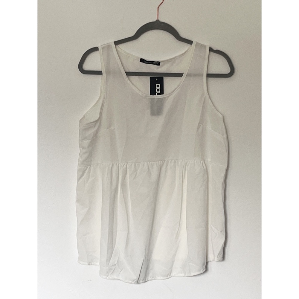 Boohoo maternity peplum tank